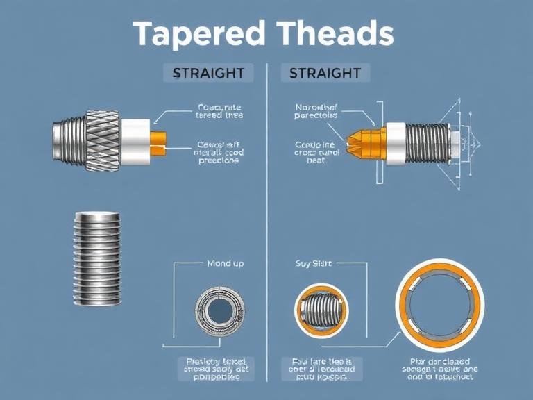 The 6 Definitive Engineering Guide to Tapered Thread vs Straight Thread