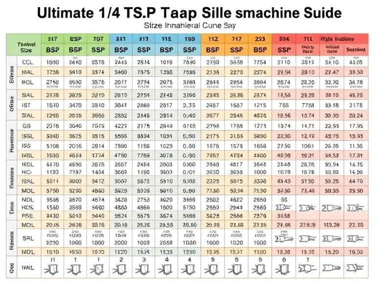 The Ultimate 1/4 BSP tap drill Size Chart and Machining Guide